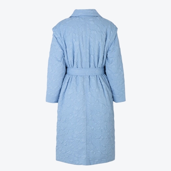 Blue 2 in 1 cozy convertible coat - Picture 3 of 8